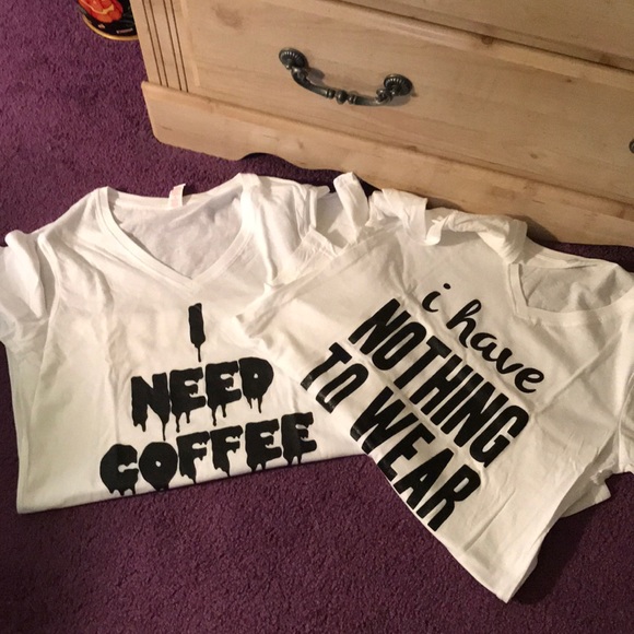 Tops - Brand new tees says Large but runs like a medium